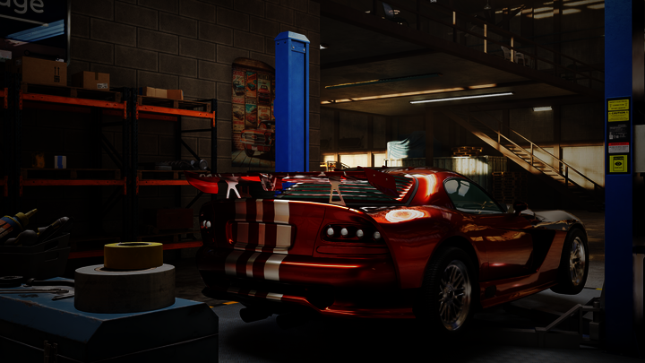 Underground Garage Screenshot Red Car