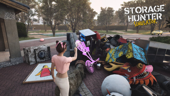 Storage Hunter Simulator, viewing the loot