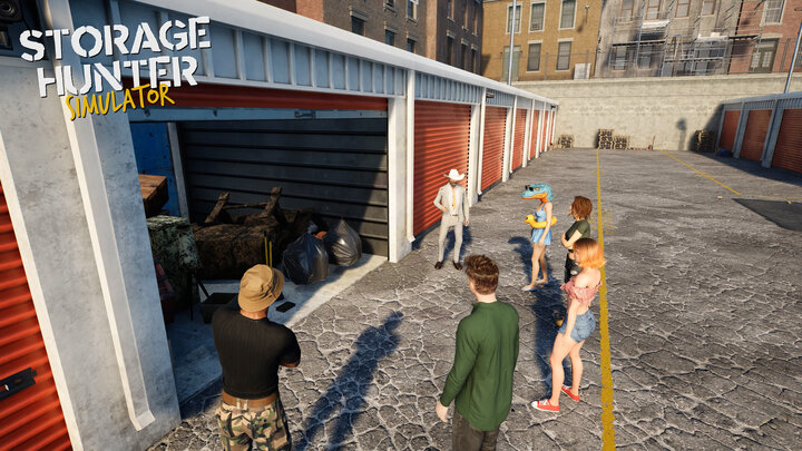 Storage Hunter Simulator, viewing the contents of a garage