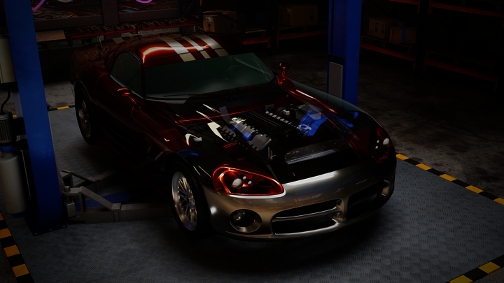 Underground Garage Screenshot Red Car 2